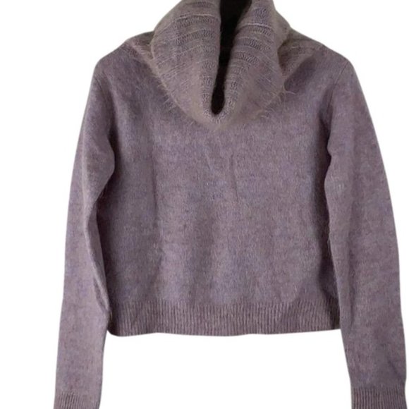NWT XS Acne Studios Raze Mohair Purple Pink Cowl Turtleneck Sweater - Picture 10 of 16